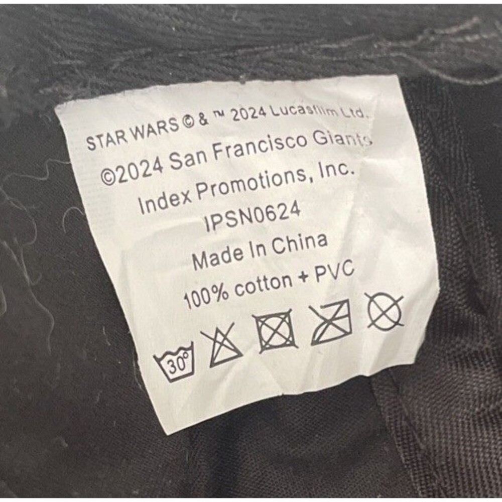 San Francisco Giants Yoda Cap SF Hat 2024 Star War Lucas Films Black Green *READ - Picture 7 of 8